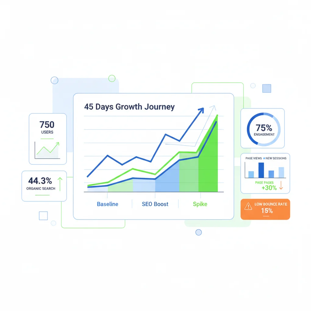 jangwook.net 45日間成長レポート:750人の訪問から学んだ7つのインサイト