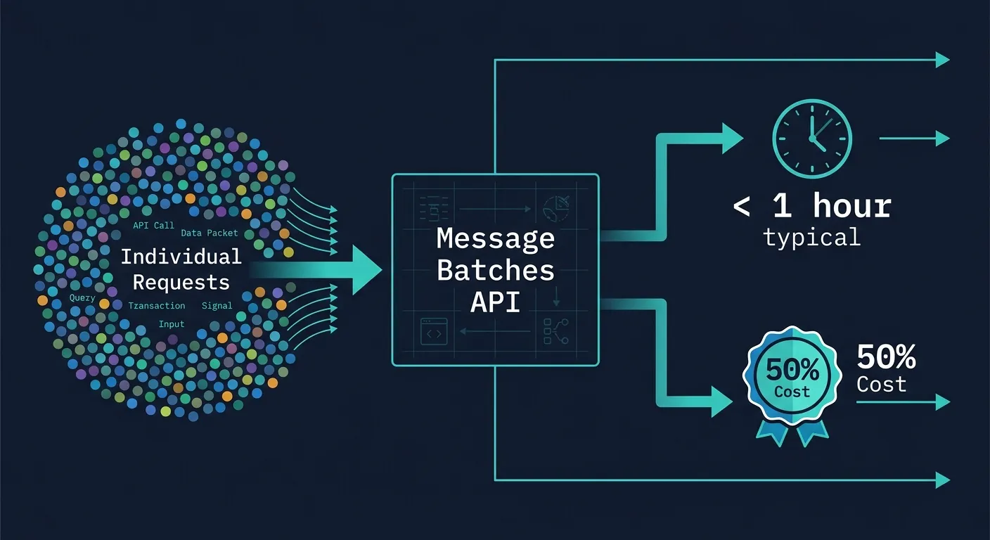 Batches API处理流程与成本节省结构