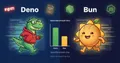 Deno 2 vs Bun 1.3 — Node.js Runtime Alternatives Compared in 2026: TypeScript, Speed, and Security
