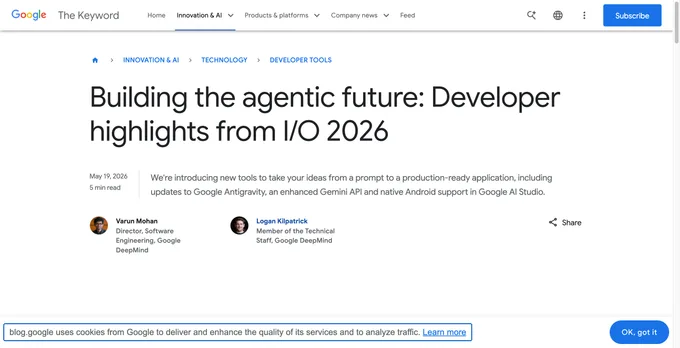 Google I/O 2026 Antigravity 2.0 — Gemini CLI 종료와 에이전트 IDE 전쟁