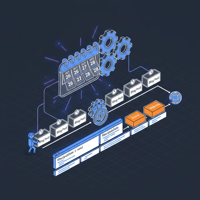 정적 블로그의 예약 공개 구현법: Astro + GitHub Actions로 자동화하기